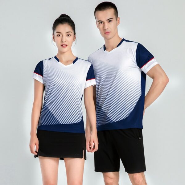 Couple summer quick-drying badminton clothing tops table tennis tennis sportswear