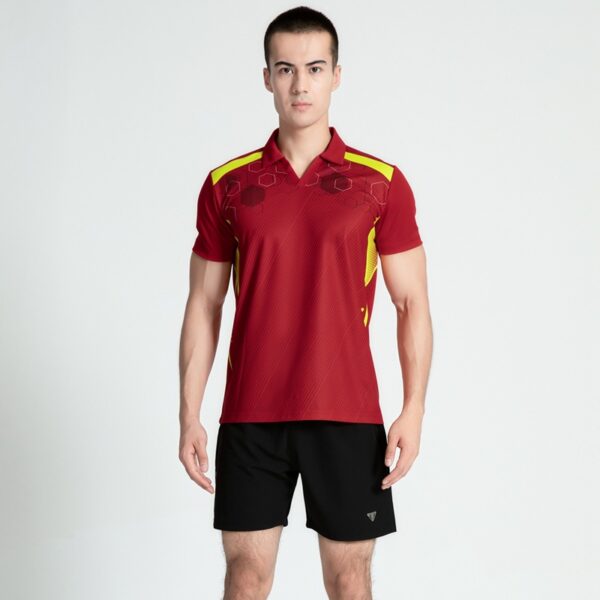 Men's sports suit summer quick-drying badminton suit men's table tennis tennis casual wear - Image 2