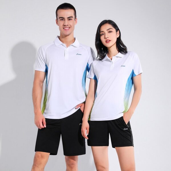 Summer couple badminton wear short-sleeved T-shirt men and women table tennis volleyball tennis sportswear