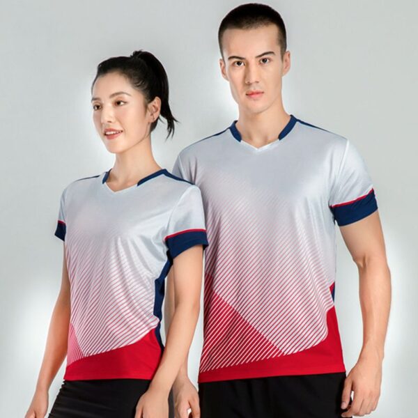 Summer couple badminton wear short-sleeved T-shirt men and women table tennis volleyball tennis sportswear